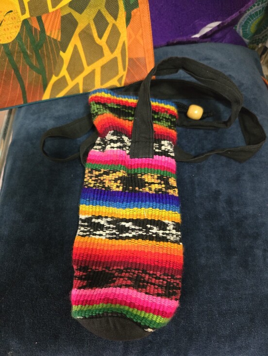 Handbags - 4/$15 Colorful Woven Boho Water Bottle Holder Crossbody Bag Festival Accessory